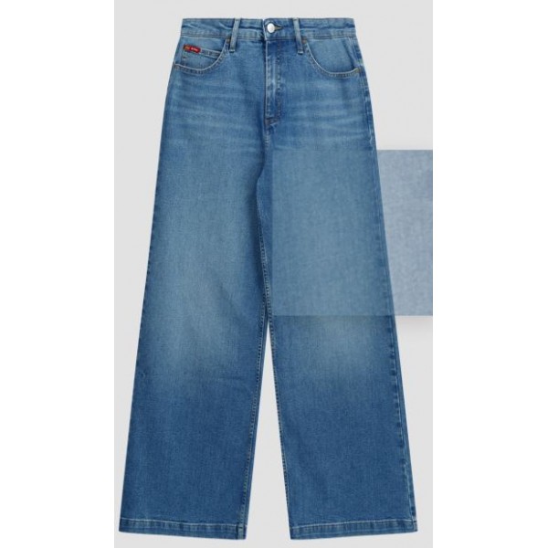 Jeans Dame coupe large denim