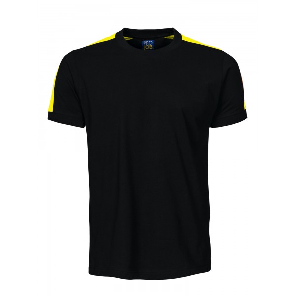 T-shirt coton bandes fluo 2019