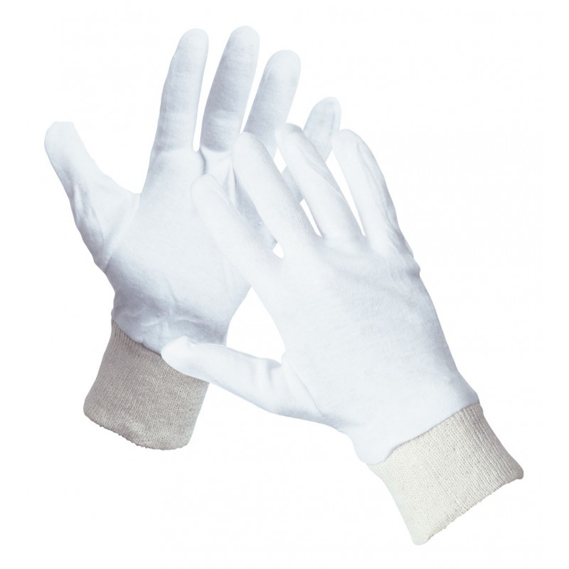 GANTS EN COTON BLANC 