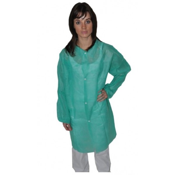 Blouse PLP verte avec col