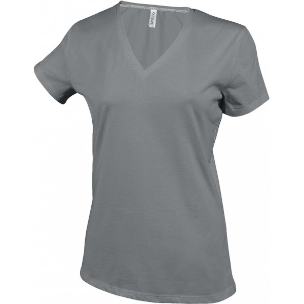 T-shirt Dame col V K381